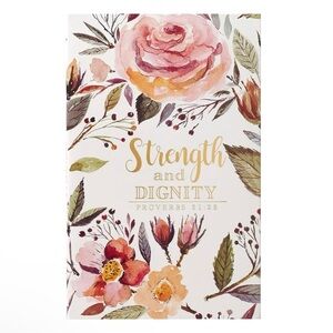 Christian Journal Floral Artwork Bible Verse Hardcover Notebook
